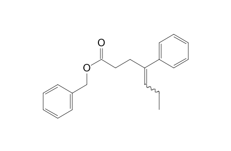 benzyl 4-phenylhept-4-enoate