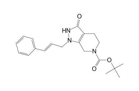 3-keto-1-(3-phenylprop-2-enyl)-2,4,5,7-tetrahydropyrazolo[5,4-c]pyridine-6-carboxylic acid tert-butyl ester