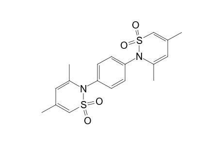 2,2'-p-phenylenebis[3,5-dimethyl-2H-1,2-thiazine], 1,1,1',1'-tetraoxide