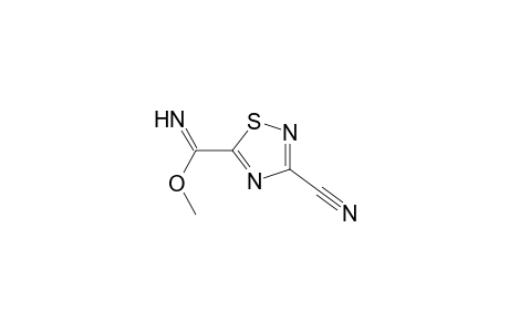 1,2,4-Thiadiazole-5-carboximidic acid, 3-cyano-, methyl ester