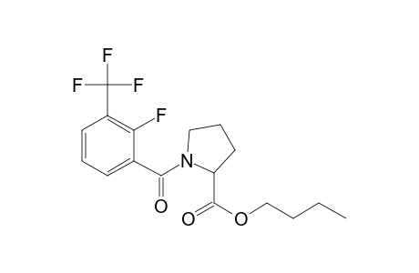 L-Proline, N-(2-fluoro-3-trifluoromethylbenzoyl)-, butyl ester