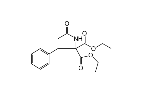 5-oxo-3-phenyl-2,2-pyrrolidinedicarboxylic acid, diethyl ester