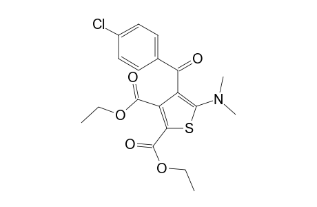 Diethyl 4-(4-chlorobenzoyl)-5-dimethylamino-2,3-thiophenedicarboxylate