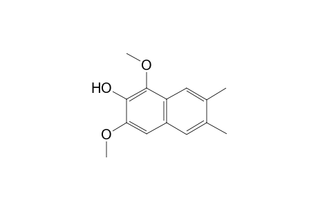 SACIDUMOL_B;1,3-DIMETHOXY-6,7-DIMETHYLNAPHTHALEN-2-OL