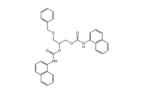 3-(benzyloxy)-1,2-propanediol, bis(1-naphthalenecarbamate)