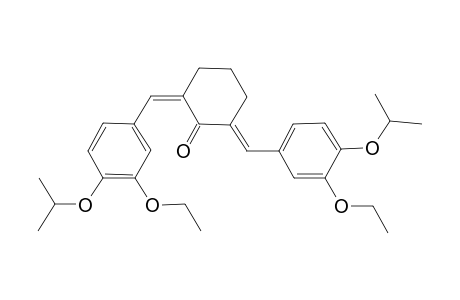 (2Z,6E)-2,6-bis(3-ethoxy-4-isopropoxybenzylidene)cyclohexanone