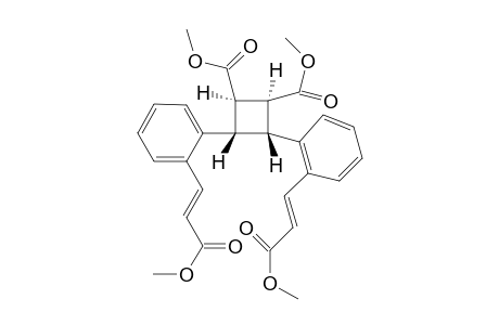 Dimethyl (1.alpha.,2.alpha.,3.beta.,4.beta.)-3,4-bis[(E)-2-methoxycarbonylethenyl)phenyl]cyclobutane-1,2-dicarboxylate