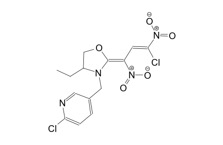 pyridine, 2-chloro-5-[[(2E)-2-[(2Z)-3-chloro-1,3-dinitro-2-propenylidene]-4-ethyloxazolidinyl]methyl]-