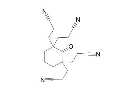 2-oxo-1,1,3,3-cyclohexanetetrapropionitrile