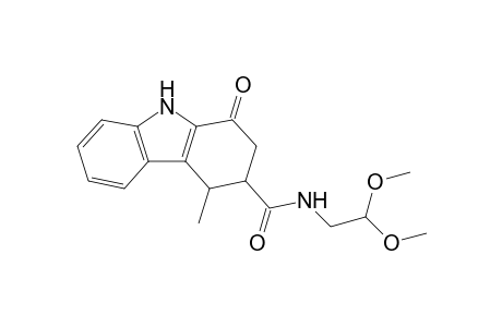 N-(2,2-dimethoxyethyl)-1-keto-4-methyl-2,3,4,9-tetrahydrocarbazole-3-carboxamide