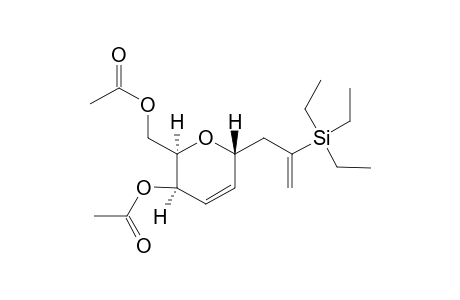 Acetic acid (1R,4R)-3-((R)-acetoxy)-6-(2-triethylsilanyl-allyl)-3,6-dihydro-2H-pyran-2-ylmethyl ester