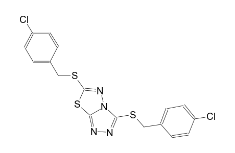 3,6-bis[(4-chlorobenzyl)thio]-[1,2,4]triazolo[3,4-b][1,3,4]thiadiazole