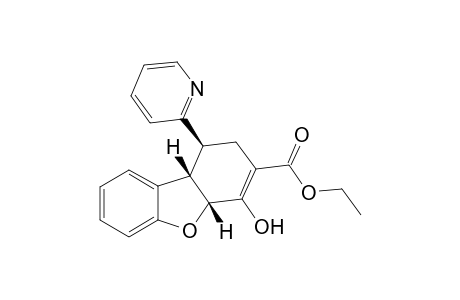 Ethyl (rac)-(1R,4aS,9bR)-1,2,4a,9b-tetrahydro-4-hydroxy-1-(2'-pyridyl)-dibenzofuran-3-carboxylate