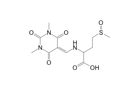 2-{[(1,3-dimethyl-2,4,6-trioxotetrahydro-5(2H)-pyrimidinylidene)methyl]amino}-4-(methylsulfinyl)butanoic acid