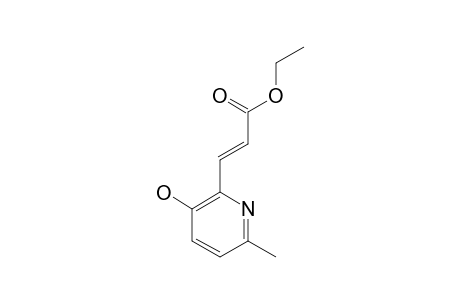 ETHYL-(E)-3-(3-HYDROXY-6-METHYLPYRIDIN-2-YL)-PROPENOATE