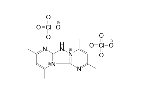 2,4,8,10-tetramethyl-6H-pyrimido[2',1':3,4][1,2,4]triazolo[1,5-a]pyrimidine-5,11-diium diperchlorate