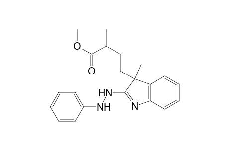 2-Methyl-4-[3-methyl-2-(N'-phenylhydrazino)indol-3-yl]butyric acid methyl ester