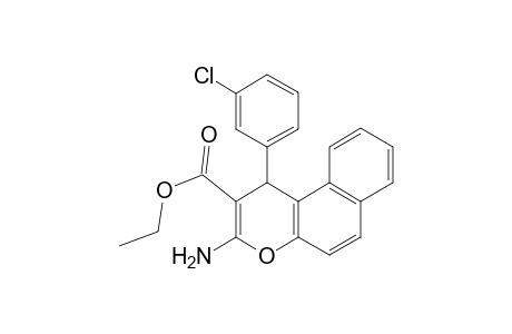 ethyl 3-amino-1-(3-chlorophenyl)-1H-benzo[f]chromene-2-carboxylate