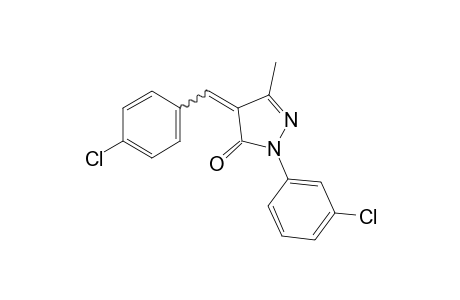 4-(p-Chlorobenzylidene)-1-(m-chlorophneyl)-3-methyl-2-pyrazolin-5-one