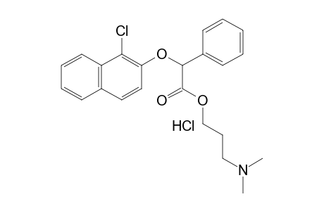 [(1-chloro-2-naphthyl)oxy]phenylacetic acid, 3-(dimethylamino)propyl ester, hydrochloride