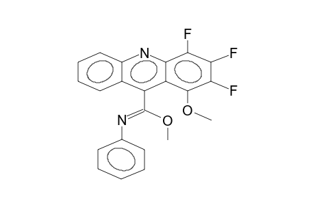 Methyl 2,3,4-trifluoro-1-methoxy-N-phenyl-9-acridinecarboximidoate