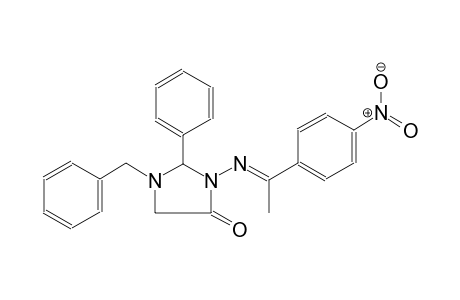4-imidazolidinone, 3-[[(E)-1-(4-nitrophenyl)ethylidene]amino]-2-phenyl-1-(phenylmethyl)-