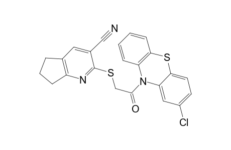 5H-cyclopenta[b]pyridine-3-carbonitrile, 2-[[2-(2-chloro-10H-phenothiazin-10-yl)-2-oxoethyl]thio]-6,7-dihydro-