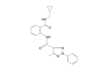 2'-[(cyclopropylmethyl)carbamoyl]-5-methyl-2-phenyl-2H-1,2,3-triazole-4-carboxanilide