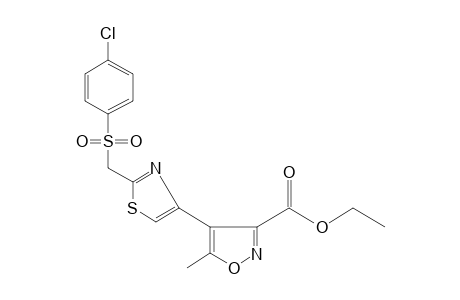 4-{2-{[(p-chlorophenyl)sulfonyl]methyl}-4-thiazolyl}-5-methyl-3-isoxazolecarboxylic acid, ethyl ester
