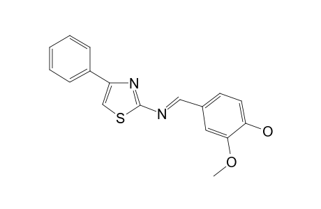 2-Methoxy-4-{[(4-phenyl-1,3-thiazol-2-yl)imino]methyl}phenol