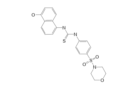 1-(4-Morpholin-4-ylsulfonylphenyl)-3-(5-oxidanylnaphthalen-1-yl)thiourea