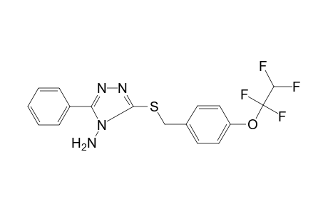 3-Phenyl-5-[[4-(1,1,2,2-tetrafluoroethoxy)phenyl]methylsulfanyl]-1,2,4-triazol-4-amine