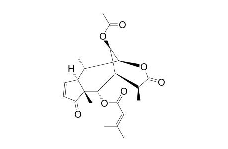 1-ALPHA,7-ALPHA,10-BETA,11-ALPHA-H-4-OXO-6-ALPHA-SENECIOYLOXY-8-BETA-ACETOXY-PSEUDOGUAIA-2(3)-EN-9-BETA,12-OLIDE