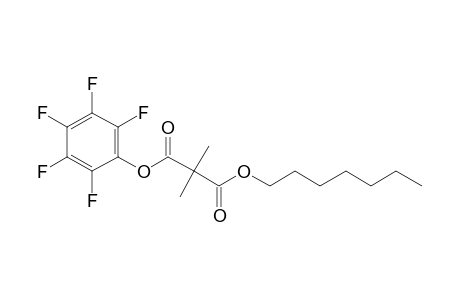 Dimethylmalonic acid, heptyl pentafluorophenyl ester