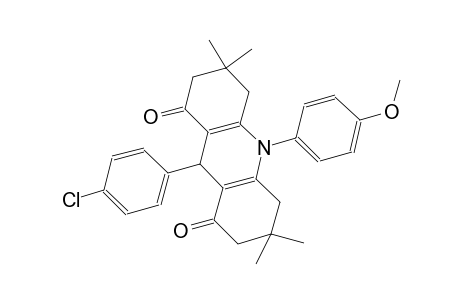 9-(4-chlorophenyl)-10-(4-methoxyphenyl)-3,3,6,6-tetramethyl-3,4,6,7,9,10-hexahydro-1,8(2H,5H)-acridinedione