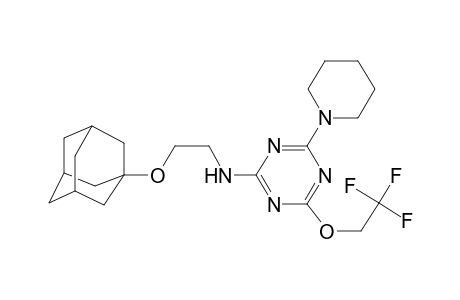 [2-(Adamantan-1-yloxy)-ethyl]-[4-piperidin-1-yl-6-(2,2,2-trifluoro-ethoxy)-[1,3,5]triazin-2-yl]-amine