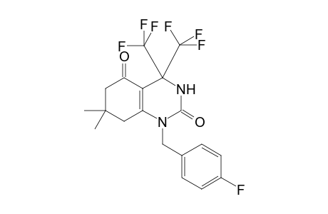 1-(4-fluorobenzyl)-7,7-dimethyl-4,4-bis(trifluoromethyl)-4,6,7,8-tetrahydro-2,5(1H,3H)-quinazolinedione