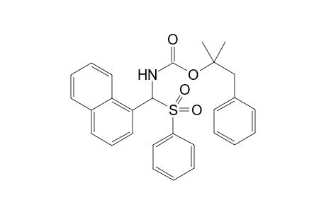 2-Methyl-1-phenylpropan-2-yl (naphthalen-1-yl(phenylsulfonyl)methyl)carbamate