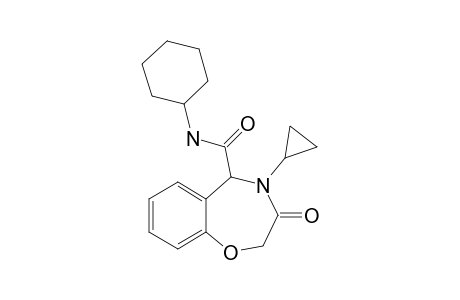 N-Cyclohexyl-4-cyclopropyl-3-oxo-2,3,4,5-tetrahydrobenzo[F][1,4]oxazepine-5-carboxamide