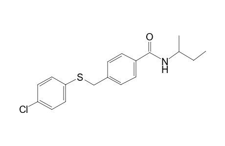 benzamide, 4-[[(4-chlorophenyl)thio]methyl]-N-(1-methylpropyl)-