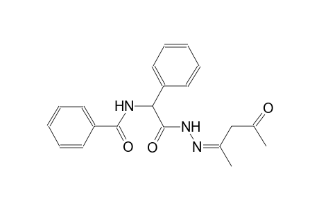 N-[2-keto-2-[(N'Z)-N'-(3-keto-1-methyl-butylidene)hydrazino]-1-phenyl-ethyl]benzamide