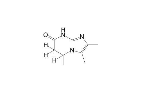 5,6-dihydro-2,3,5-trimethylimidazo[1,2-a]pyrimidin-7(8H)-one