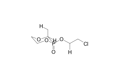 TRANS-2-(2'-CHLOROETHOXY)-2-OXA-3-METHYL-1,4,2-DIOXAPHOSPHORINANE