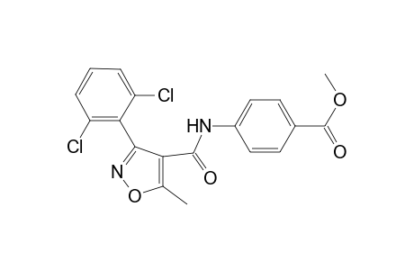 4-[[[3-(2,6-dichlorophenyl)-5-methyl-4-isoxazolyl]-oxomethyl]amino]benzoic acid methyl ester