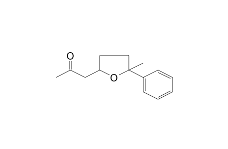 1-(5-Methyl-5-phenyltetrahydro-2-furanyl)acetone
