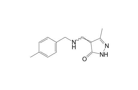 3-methyl-4-{[(p-methylbenzyl)amino]methylene}-2-pyrazolin-5-one