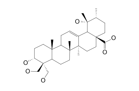 3-BETA,19-ALPHA,23,24-TETRAHYDROXY-URS-12-EN-28-OIC-ACID