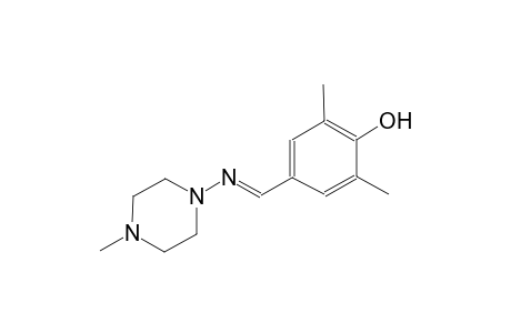 2,6-dimethyl-4-{(E)-[(4-methyl-1-piperazinyl)imino]methyl}phenol
