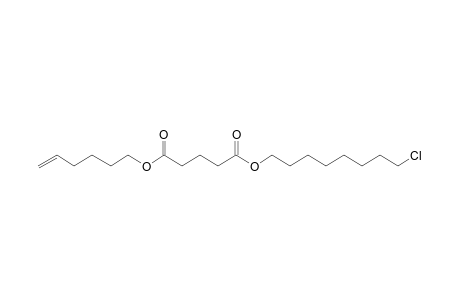 Glutaric acid, hex-5-en-1-yl 8-chlorooctyl ester