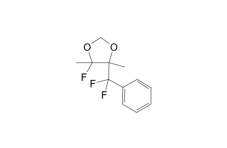 4-(.alpha..alpha.-Difluorobenzyl)-5-fluoro-4,5-dimethyl-1,3-dioxolane